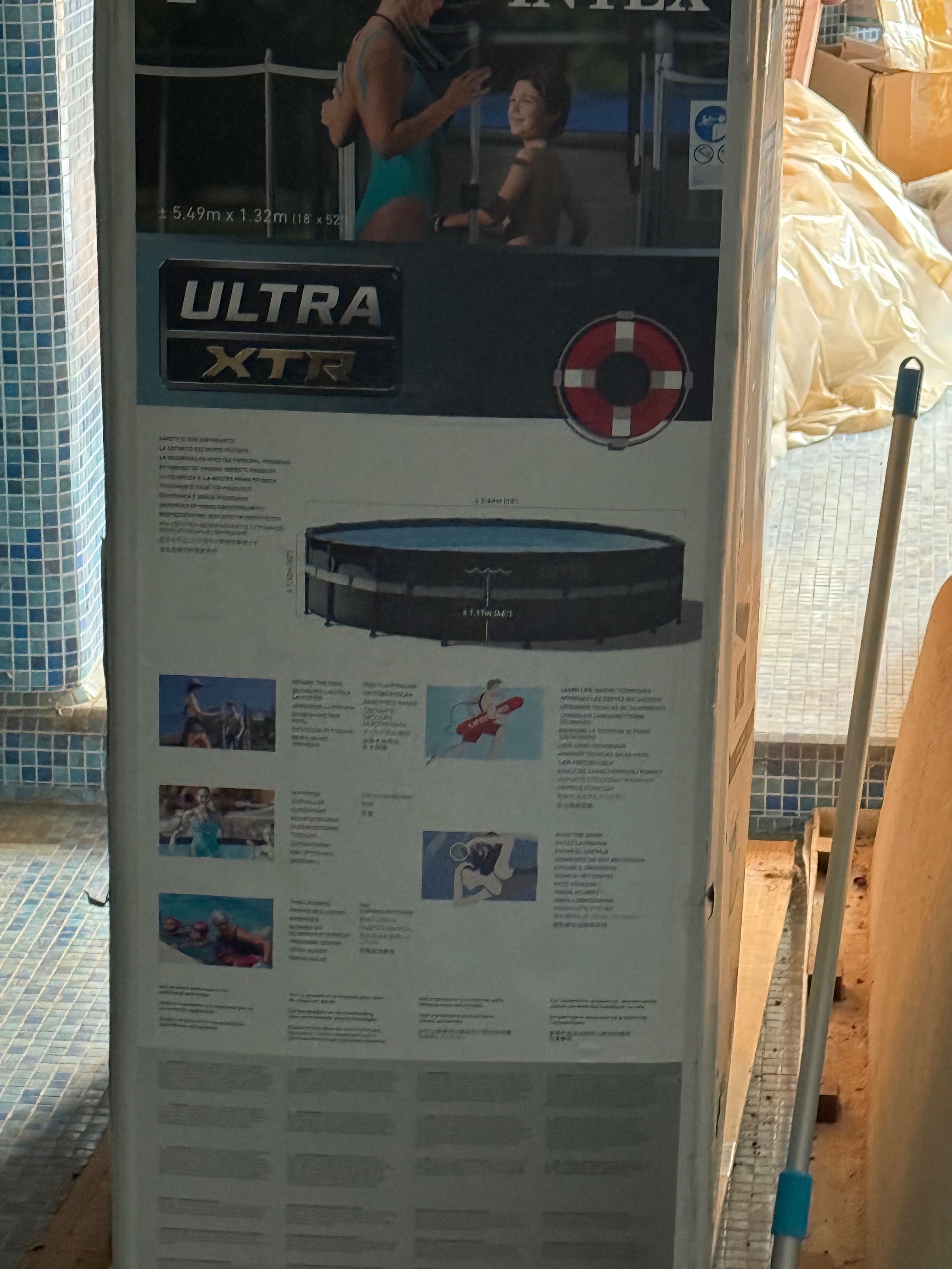 Бассейн Каркасный Ultra Frame 550 х 132 см, INTEX, фильтр и насос,