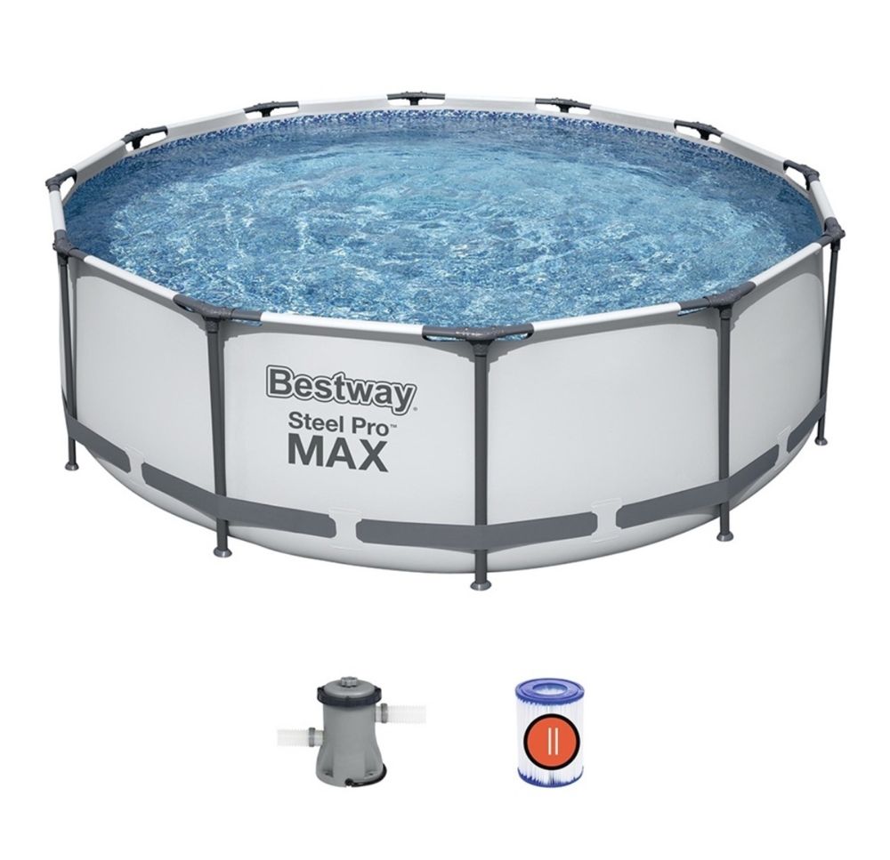 Бассейн каркасный Bestway 366x366x100 см с фильтр насосом