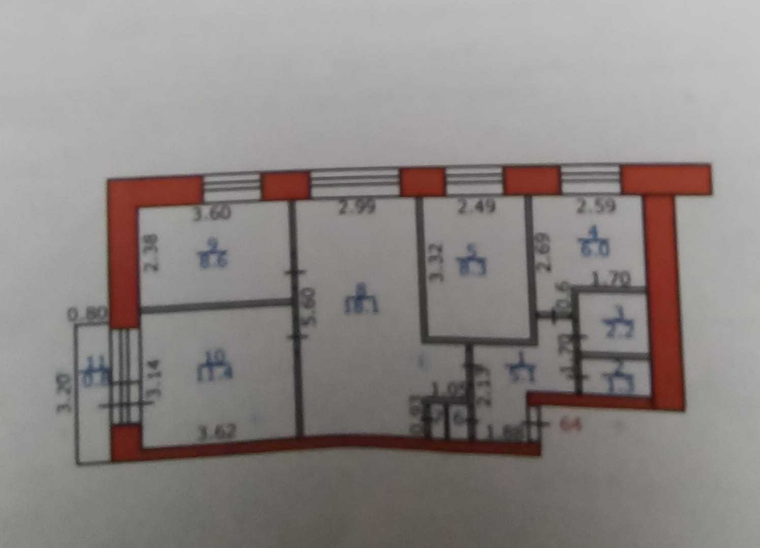 Продам 4х комнатную квартиру на 4 районе.