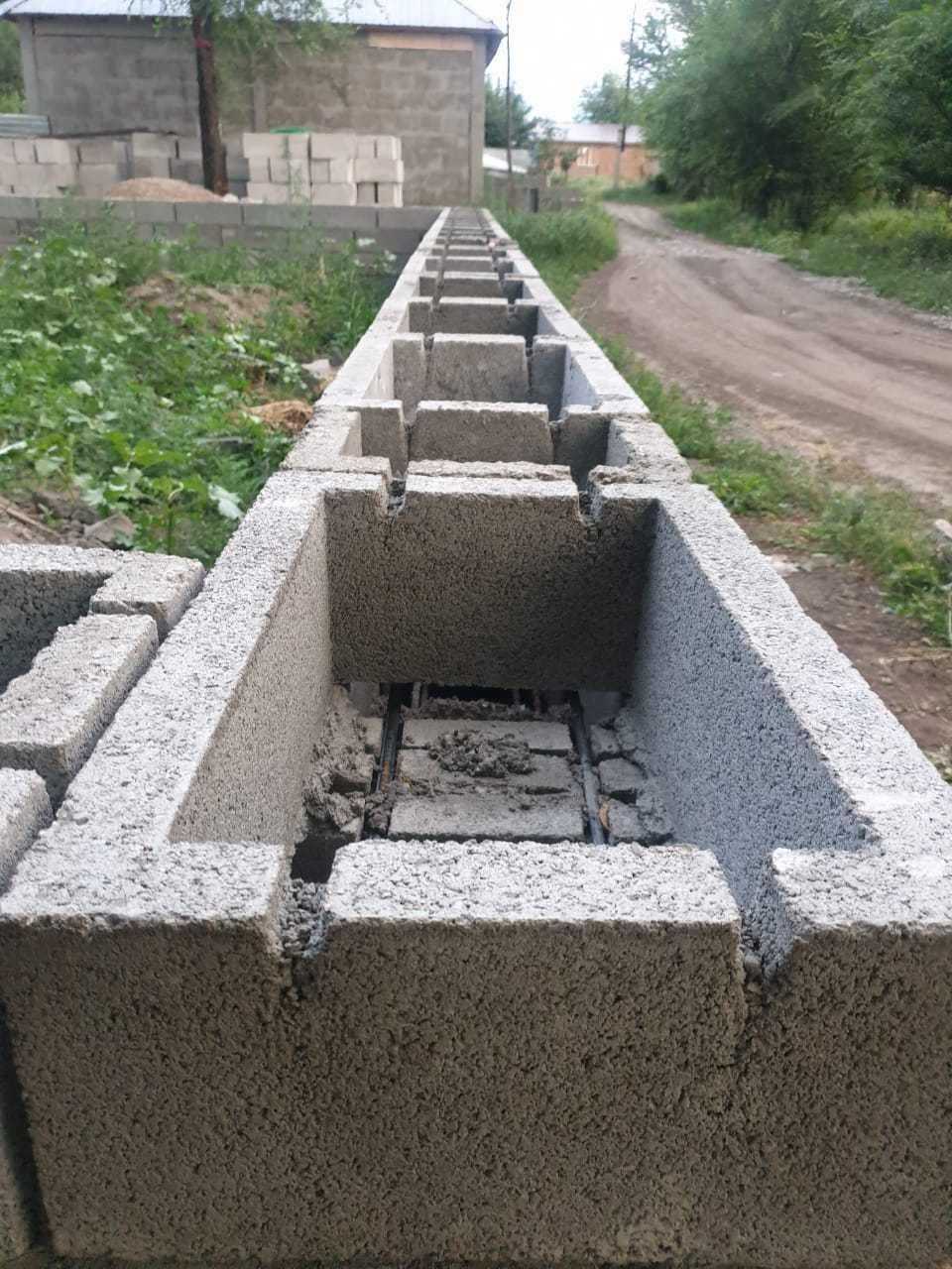 Несъемная опалубка, сплитерные блоки, брусчатки.