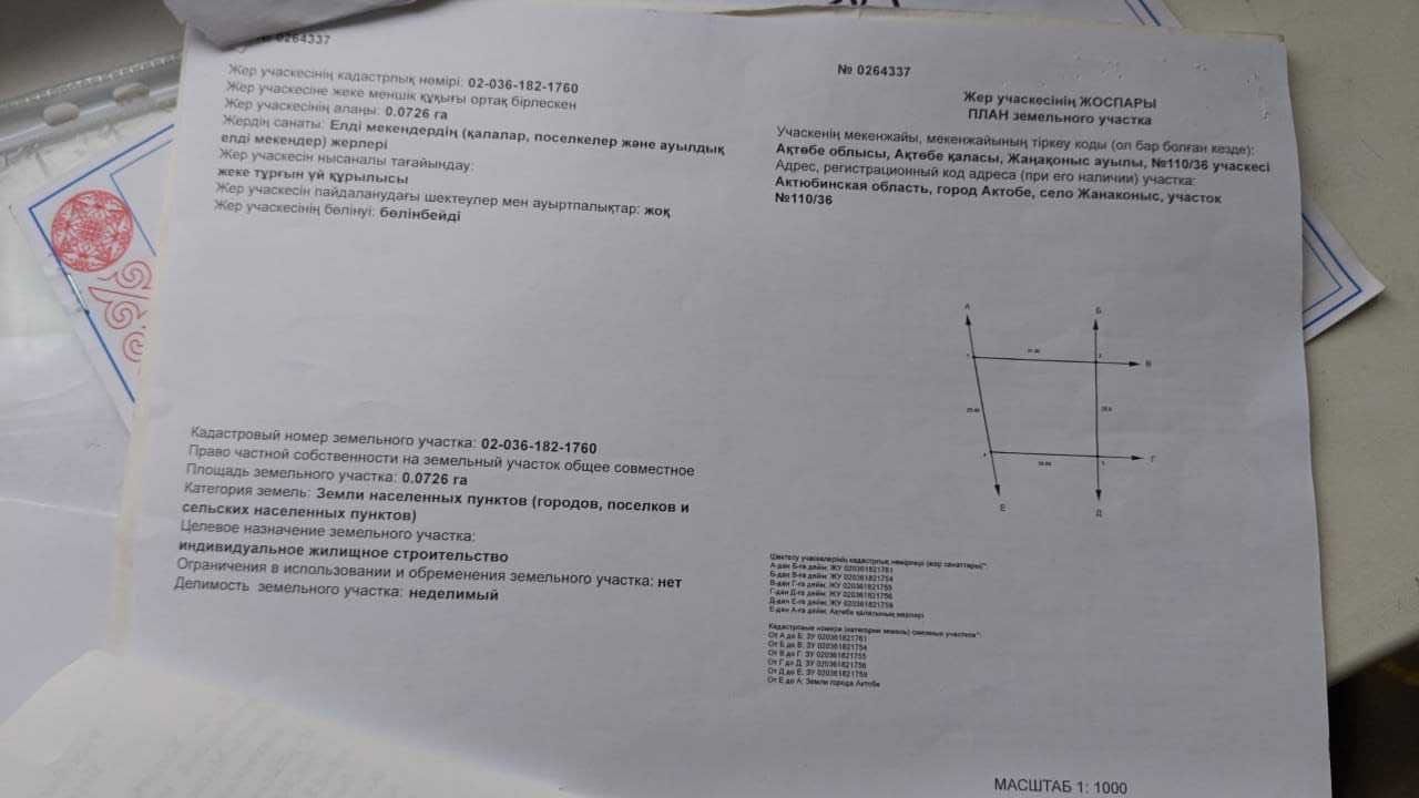 СРОЧНО Продам Зем.Уч в Жм Жана Коныс