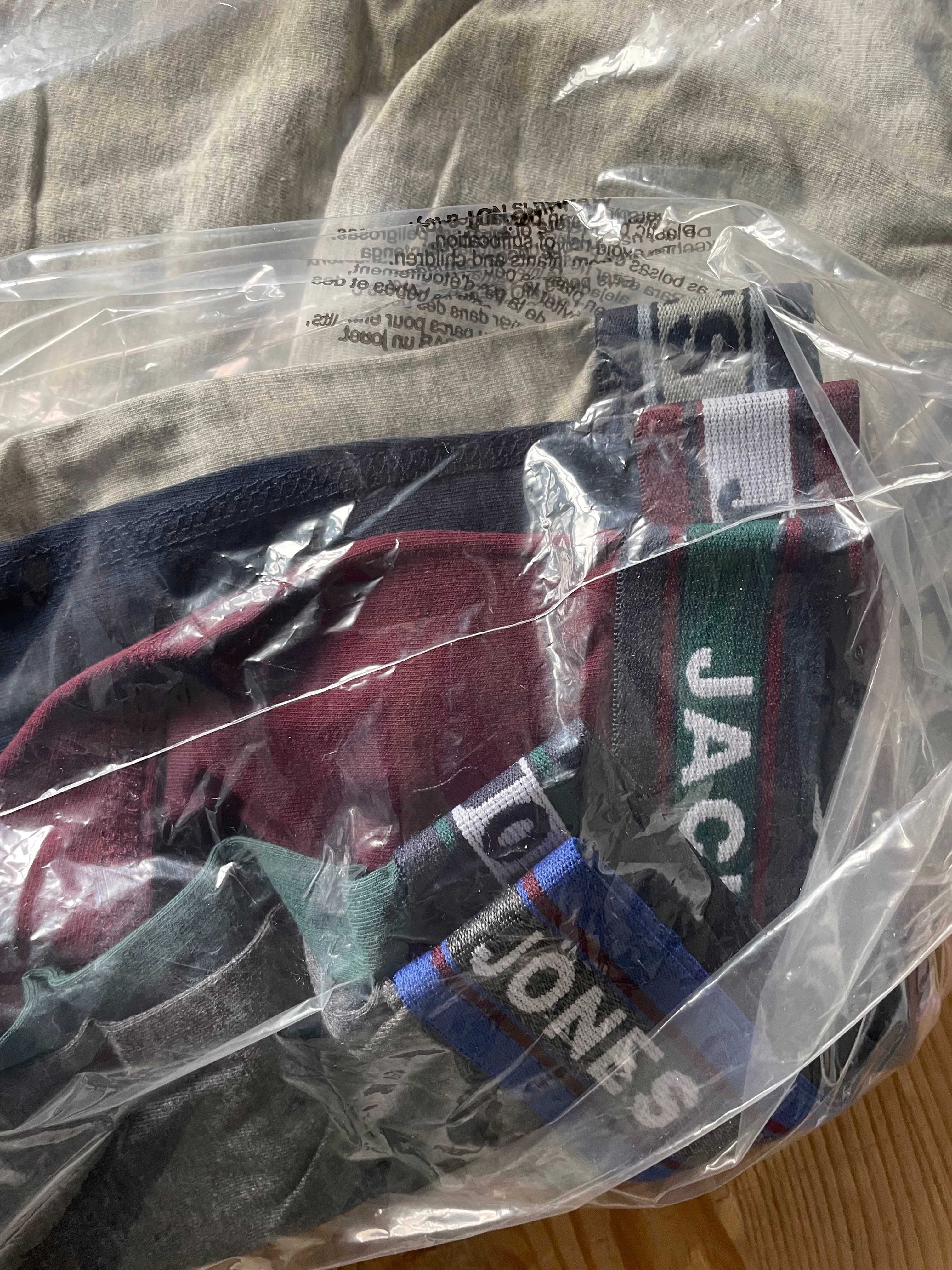 Трусы х/б упаковка 5 штук Jack & Jones, размер L