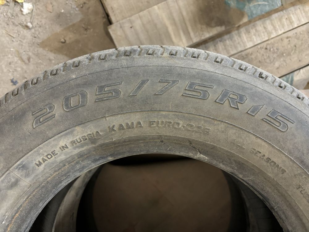 2 шт. 205 75 р15 всесезоная резина