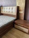 Двуспальная кровать Kilim с матрасом и прикроватными тумбами