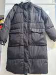 Женский пуховик/размер 44-46-48 oversize/цвет черный/район Абая Правды