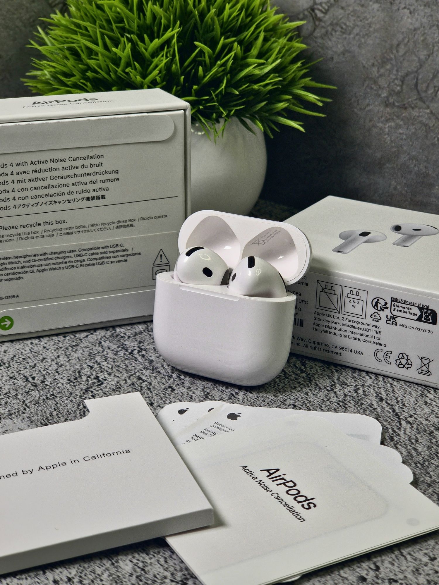 Apple AirPods 4 | Premium 1:1 Lux | Чехол в подарок | Гарантия | Новые