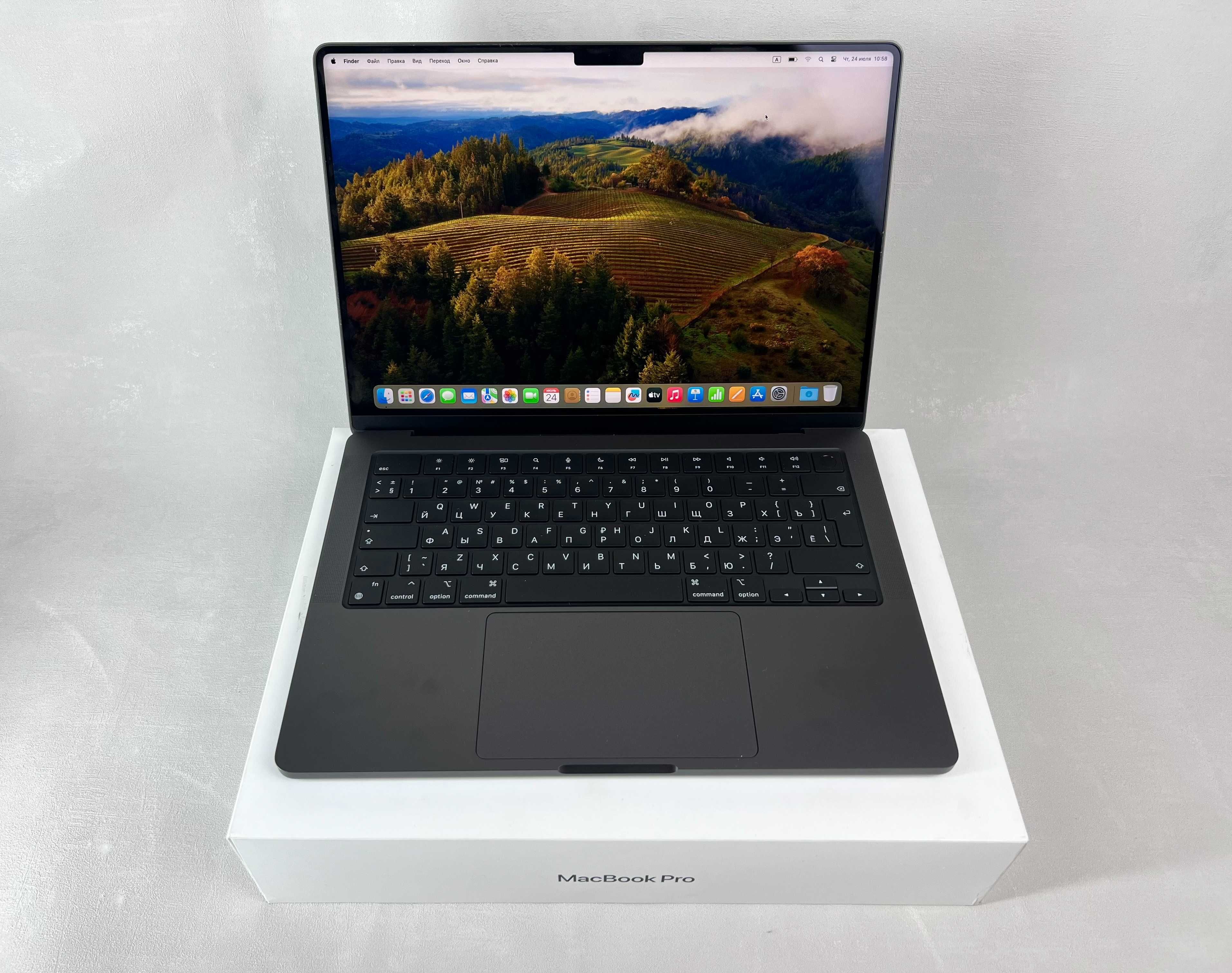 Продам в идеале MacBook PRO M3 дисплей 14, аккум: 100%