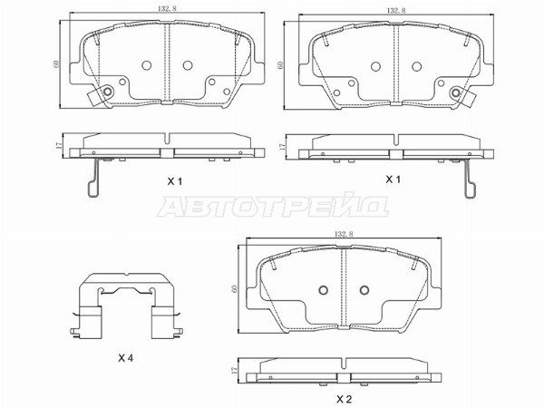 Колодки тормозные передние Hyundai Elantra