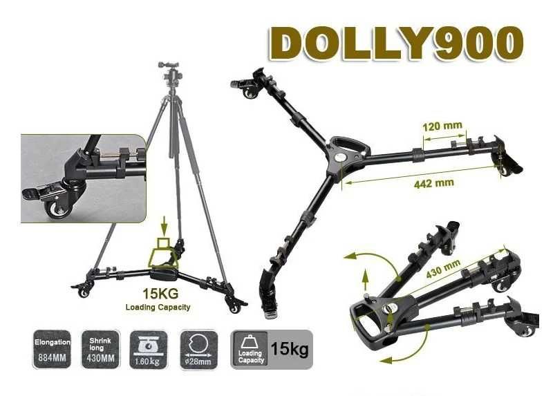 Yunteng Dolly 900 колеса для штатива универсальные
