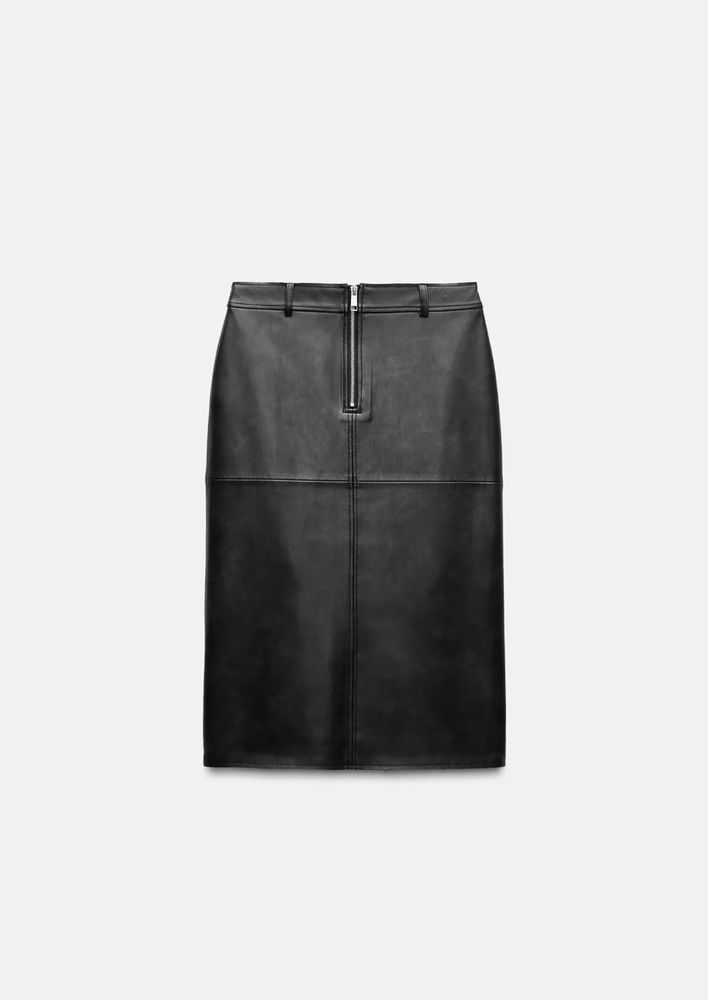 Новая юбка из кожи, Zara