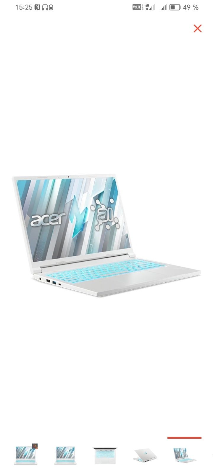 Acer nitro v 14 с гарантией на год пользовался 3 месяца новый