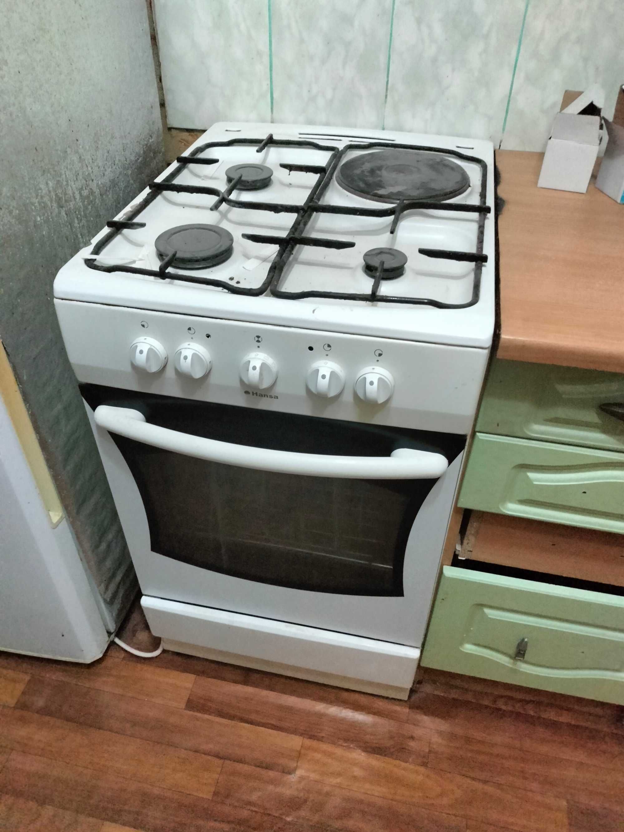 Плита газовая + электрическая