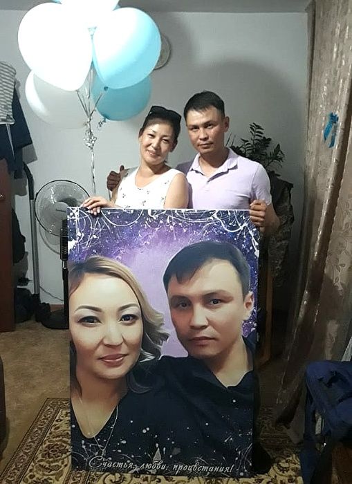 Портрет в стиле арт, на холсте в подарок