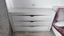 Комод с зеркалом Олмеко Лючия , 137.2x38x78.4cм, ЛДСП, белый