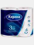 Туалетная бумага Карина, 4 рулонов