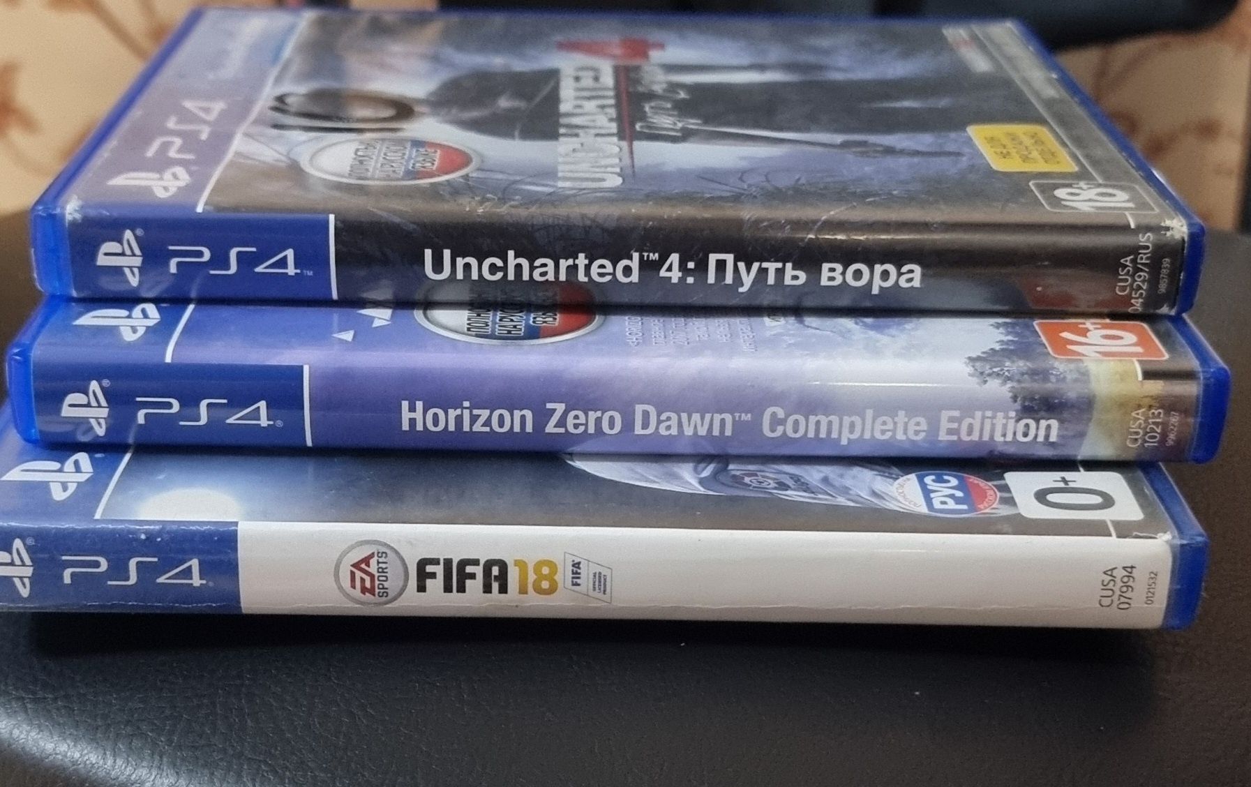 Диски с играми на ps4