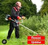 Шоп шабу покос скос травы газона уборка территории со свойм триммем