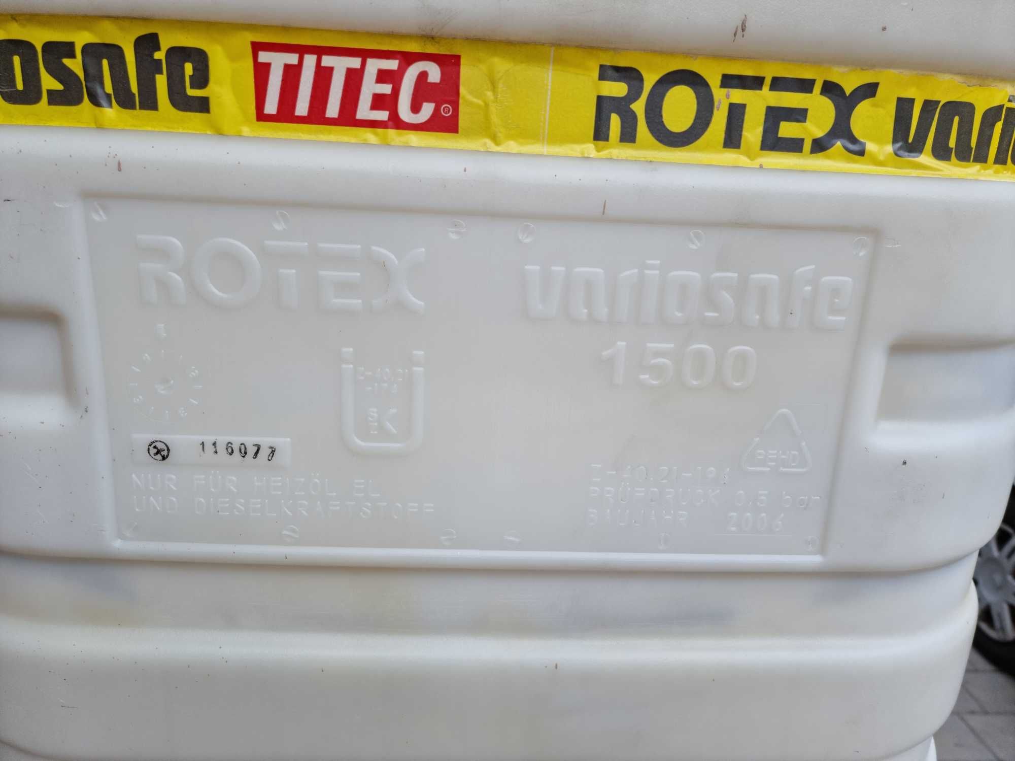 Rotex variosafe 1500 емкости для жидкого топлива