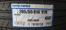 205/55R16. Toyo. Energy 3