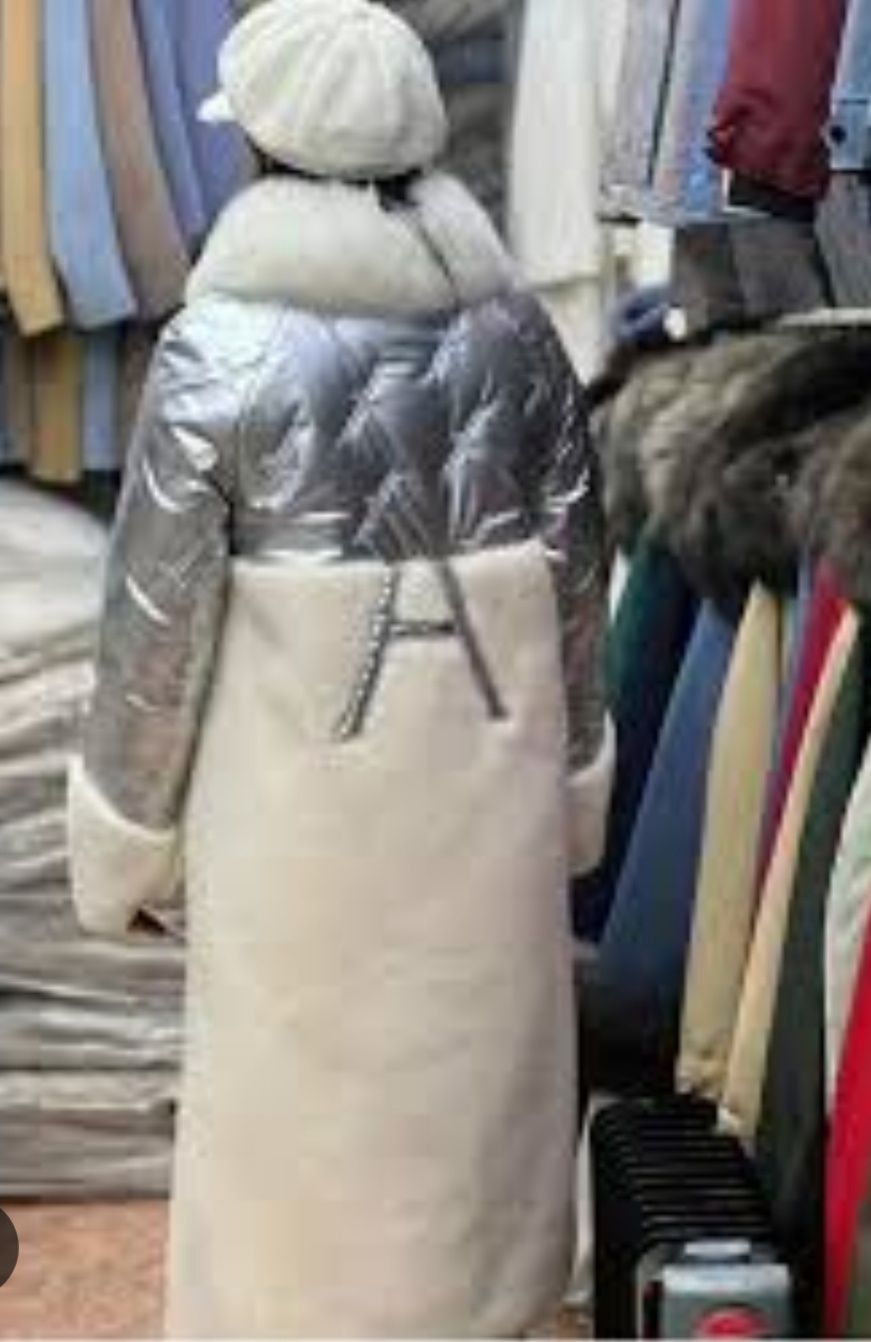 Продам белую шубу