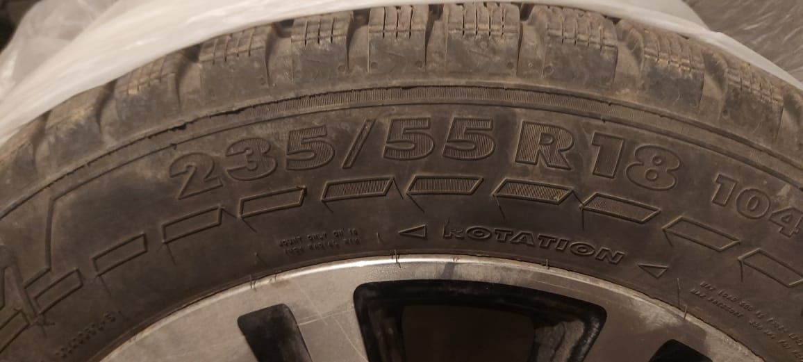 Продам диски с резиной R18 Kia/Hyundai