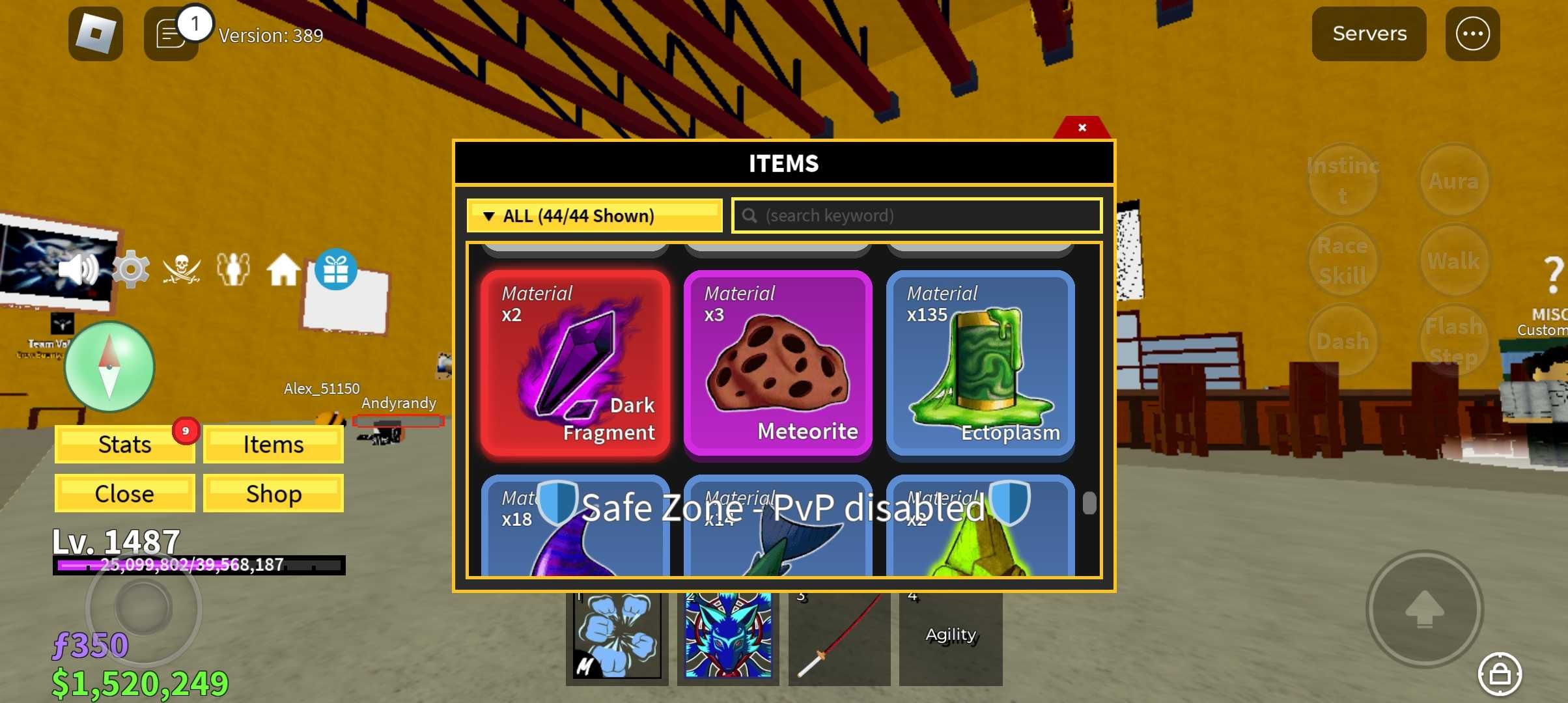 Blox fruits account