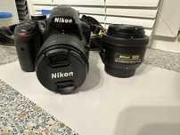 фотоаппарат Nikon D3400 с двумя объективами + аксессуары
