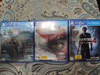Игры на пс4 (God of War3, God of War, Uncharted 4)