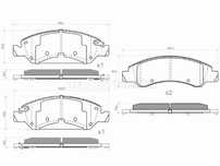 Колодки тормозные передние Новые Chevrolet Tahoe