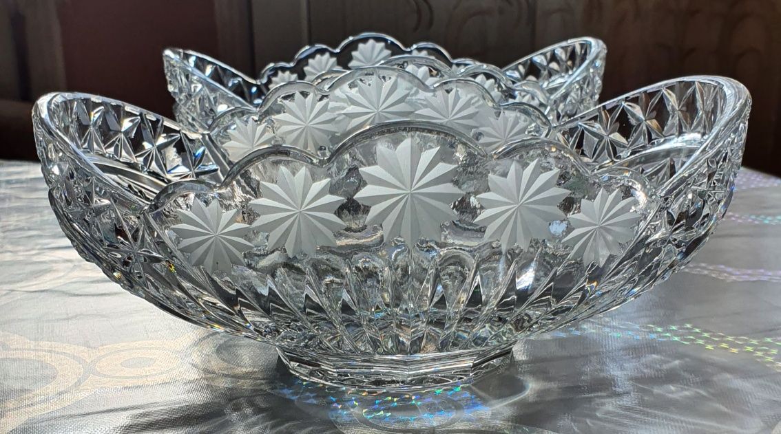 Комплект хрусталь 2 шт.23×18 см высота 9 см