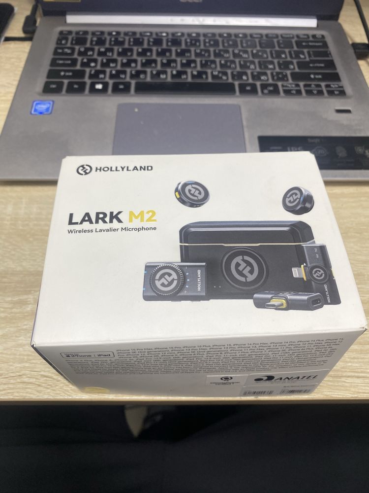 Микрафон Hollyland Lark M2 Duo Combo черный