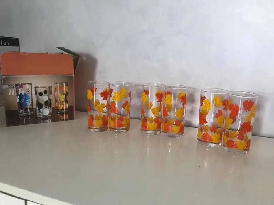 Фруктовницы в упаковке, новые Стаканы под напитки 6 шт, б/у в отл сост