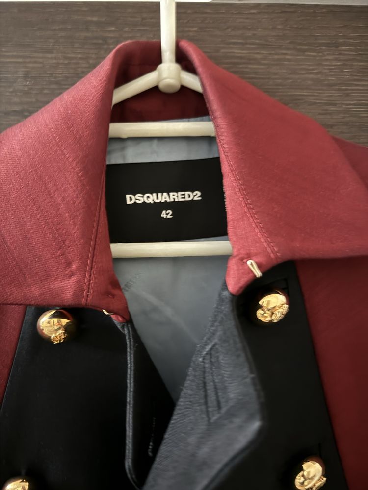 Стильная накидка, кейп пиджак . Dsquared2 оригинал
