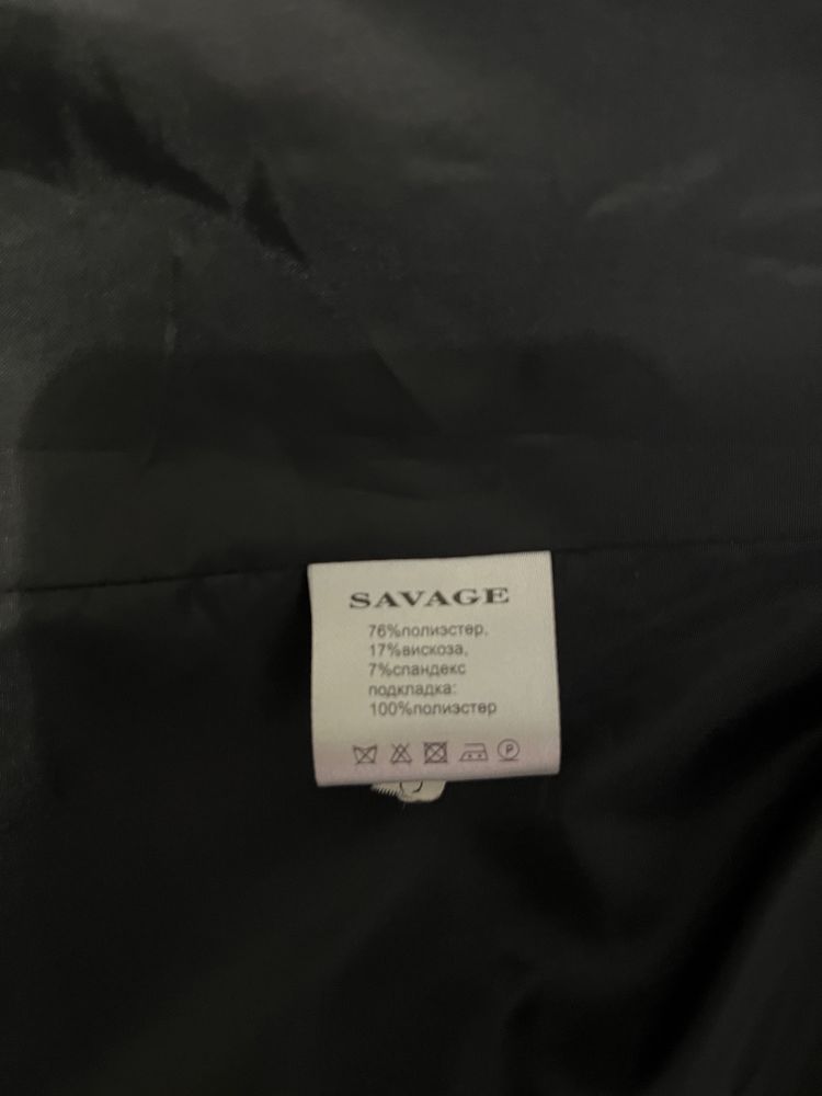 Черный пиджак мужской (savage).