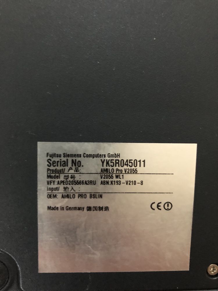 Продам ноутбук Fujitsu Siemens
