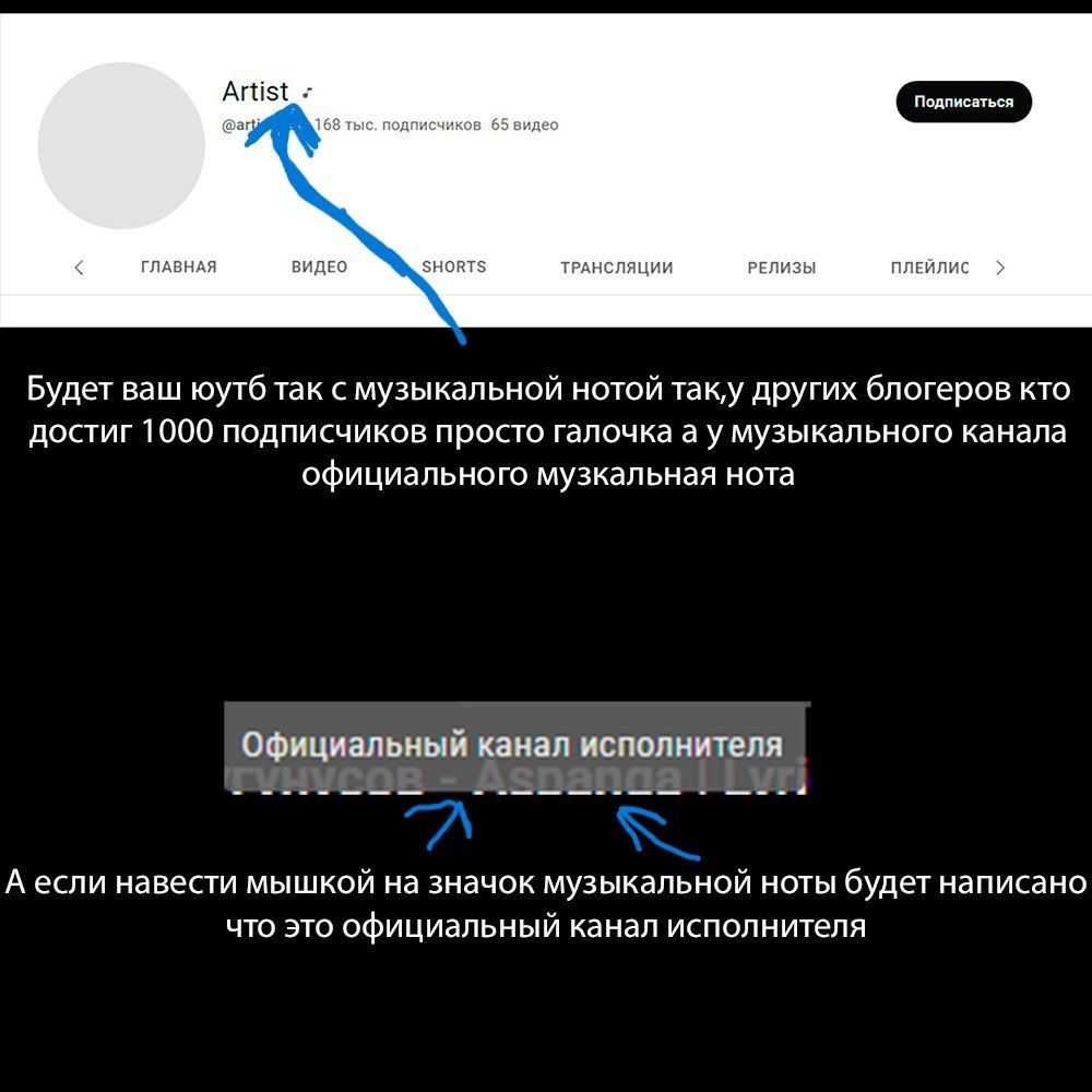 Продам ютуб канал официальный исполнителя