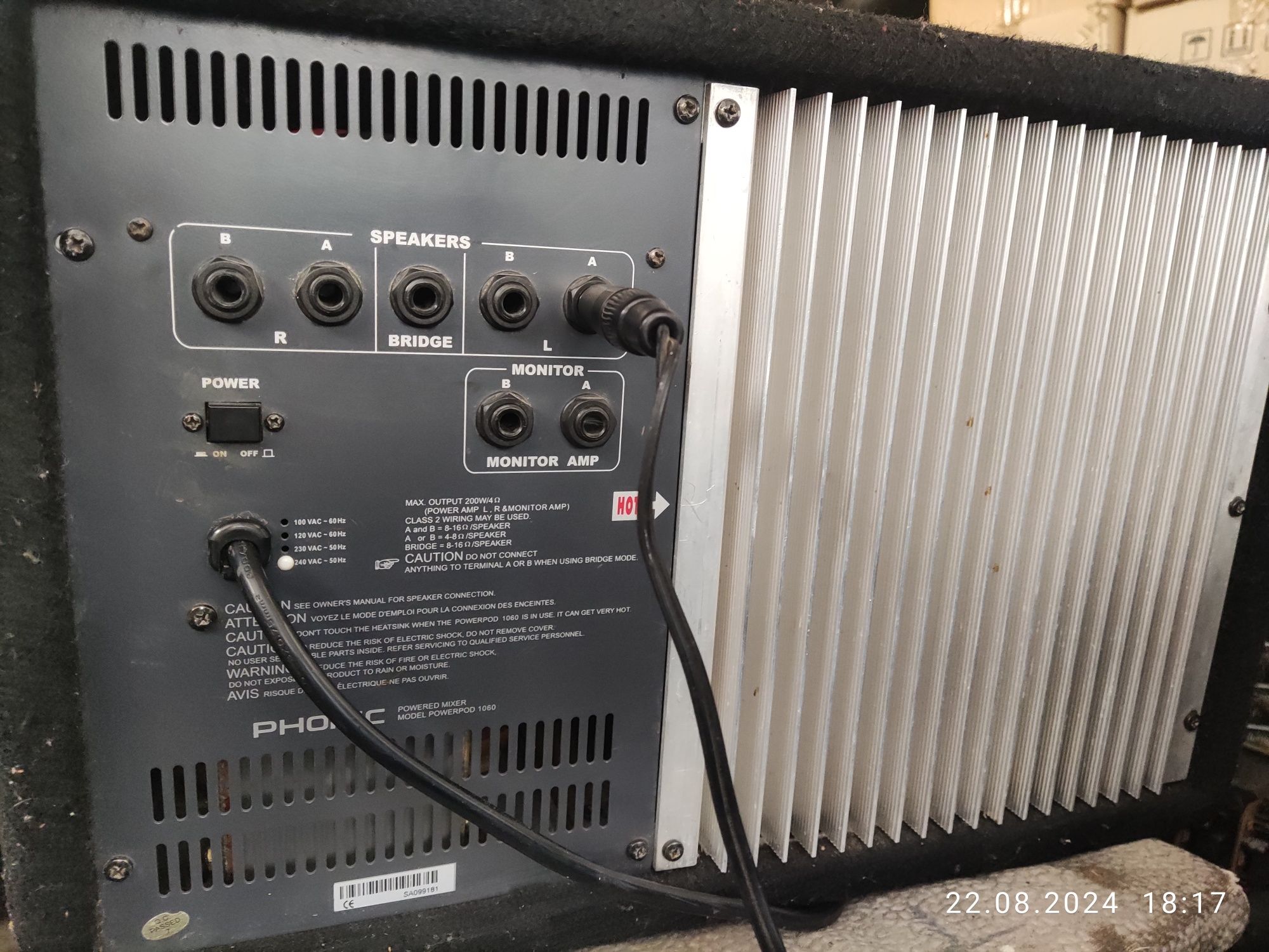Активный пульт PHONIC POWER POD- 1060. Отличное состояние.
