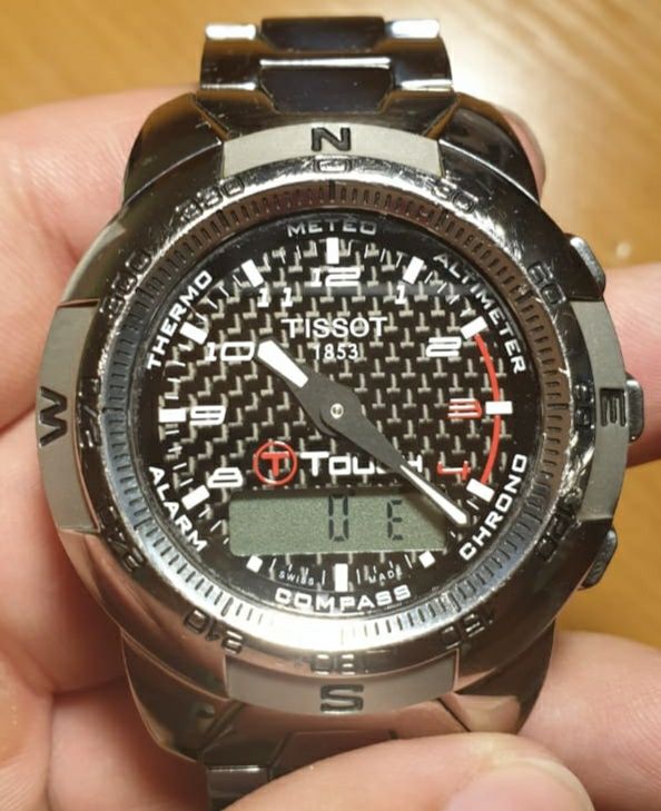 наручные сенсорыне часы Tissot T-Touch II Titanium