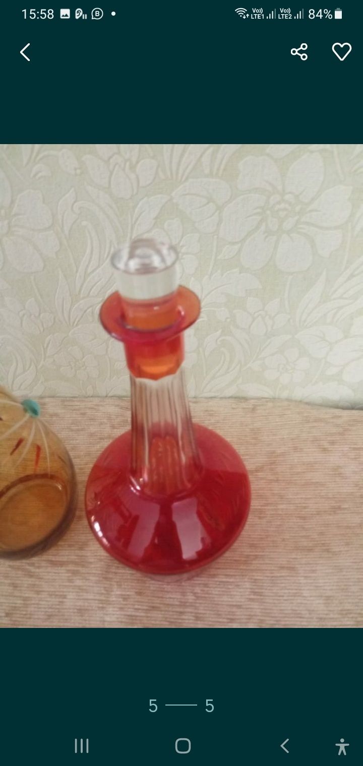 Графины Чешское стекло.