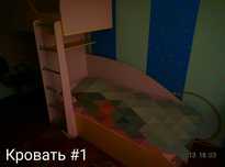 Детская двухъярусная кровать, с встроенным рабочим столом