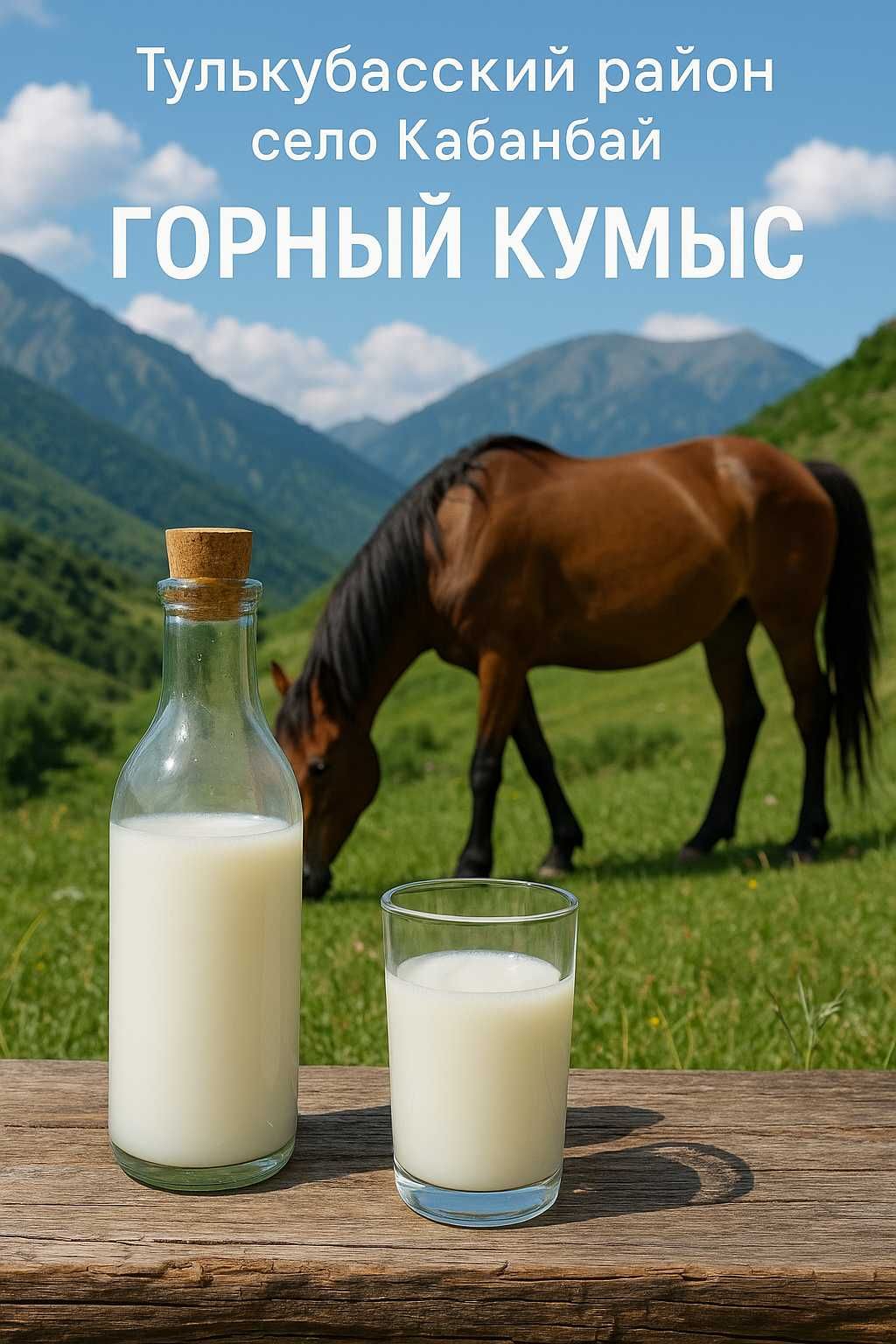 Горный Кумыс - является лечебным молоком. Мы доим 200 кобыл ежедневно.