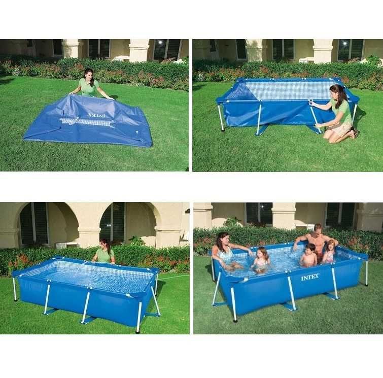 Каркасный бассейн прямоугольный 220х150х60 см, Intex 28270