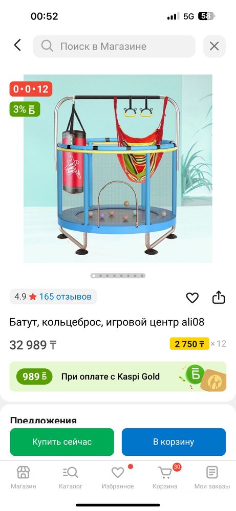 Батут  в хорошем состоянии