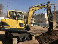 Услуги Аренда Колёсный Мини Экскаватор 5,5т Траншейный Ковш Гидромолот
