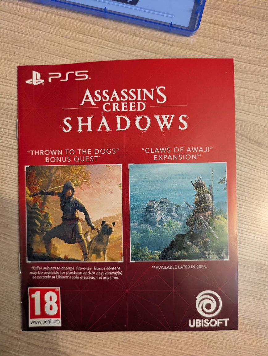 Продам Assassin's creed Shadows 2025