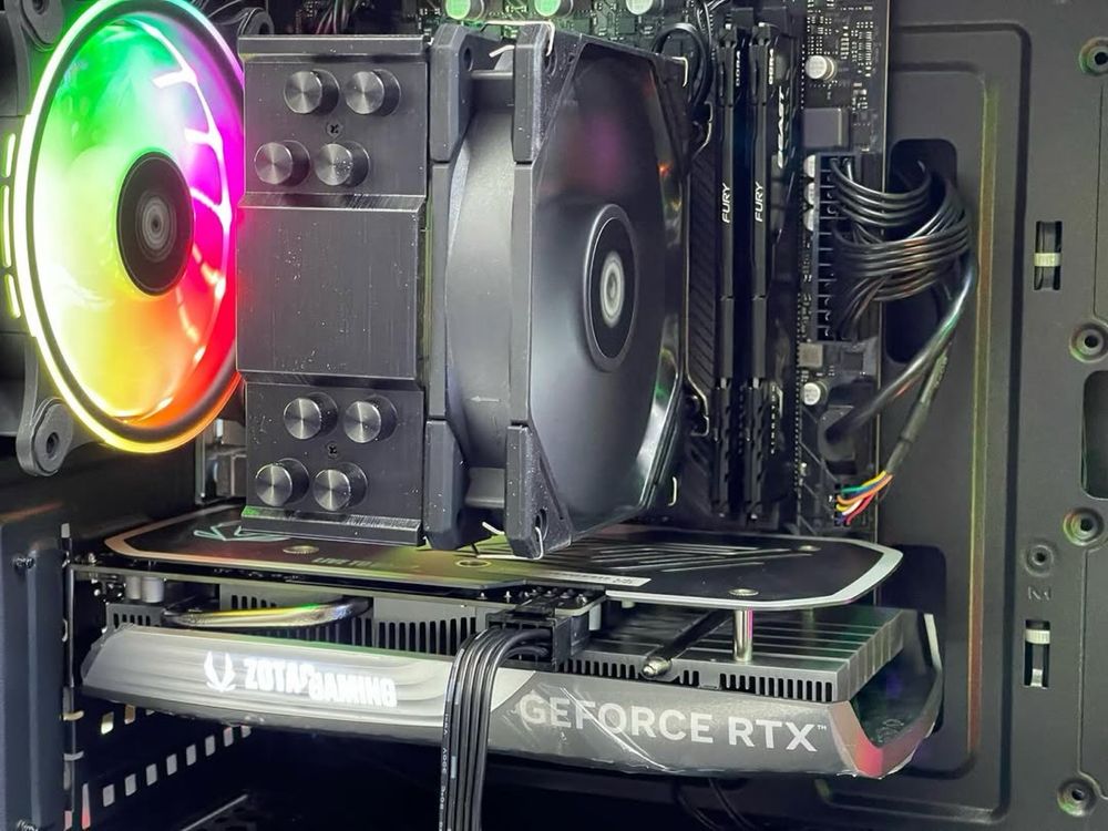 Каспи Рассрочка Системник Core i5-12400F/RAM 32Gb/SSD 1Tb/RTX 4060 8Gb