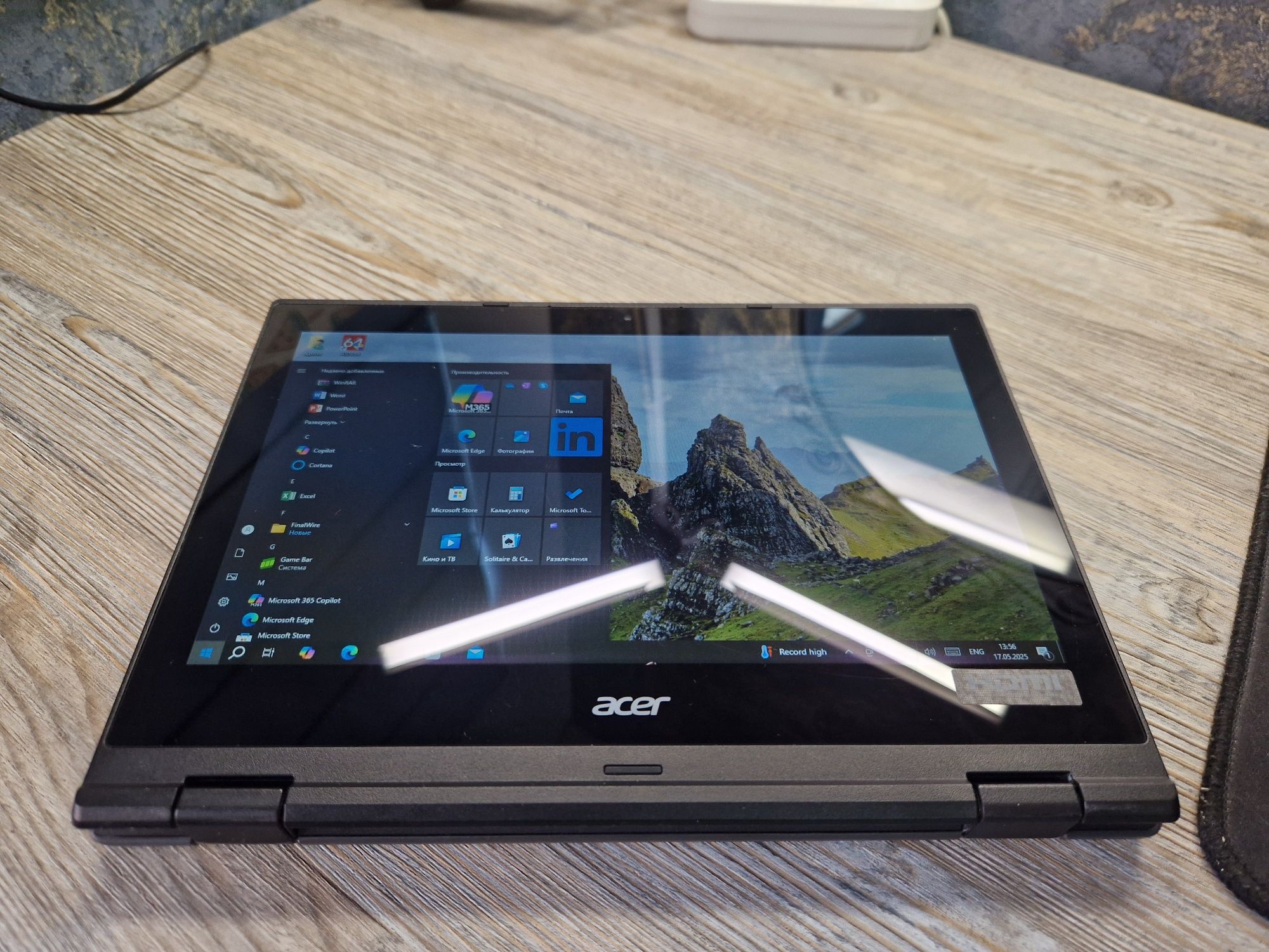 Сенсорный ноутбук Acer прочный надежный Acer N16Q5