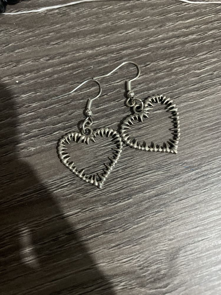 Серьги сердце