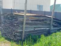 Продам доски бу. Шпалы, шифер 3 м и бетонные блоки.