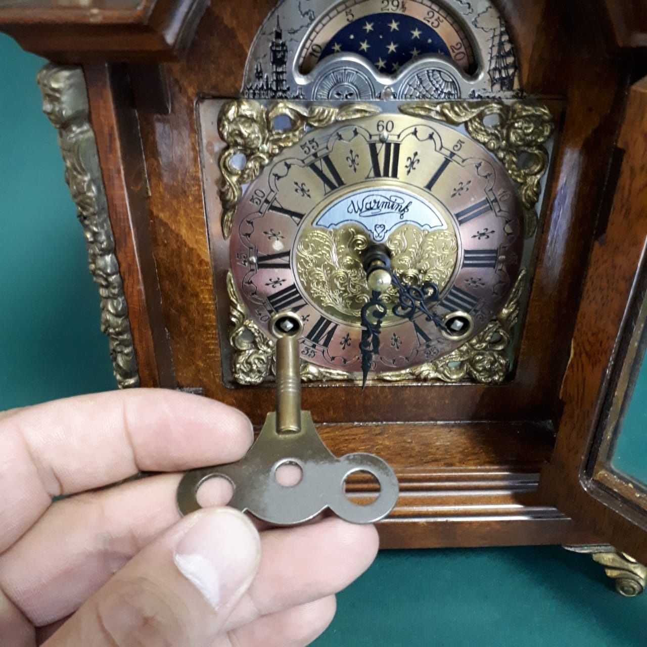 Шикарные настольные часы середина ХХ века королевство Нидерланды